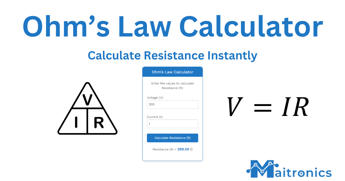 Ohm s Law Calculator Maitronics